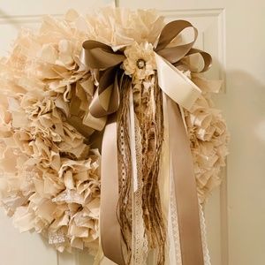 Rag Wreath, MADE TO ORDER